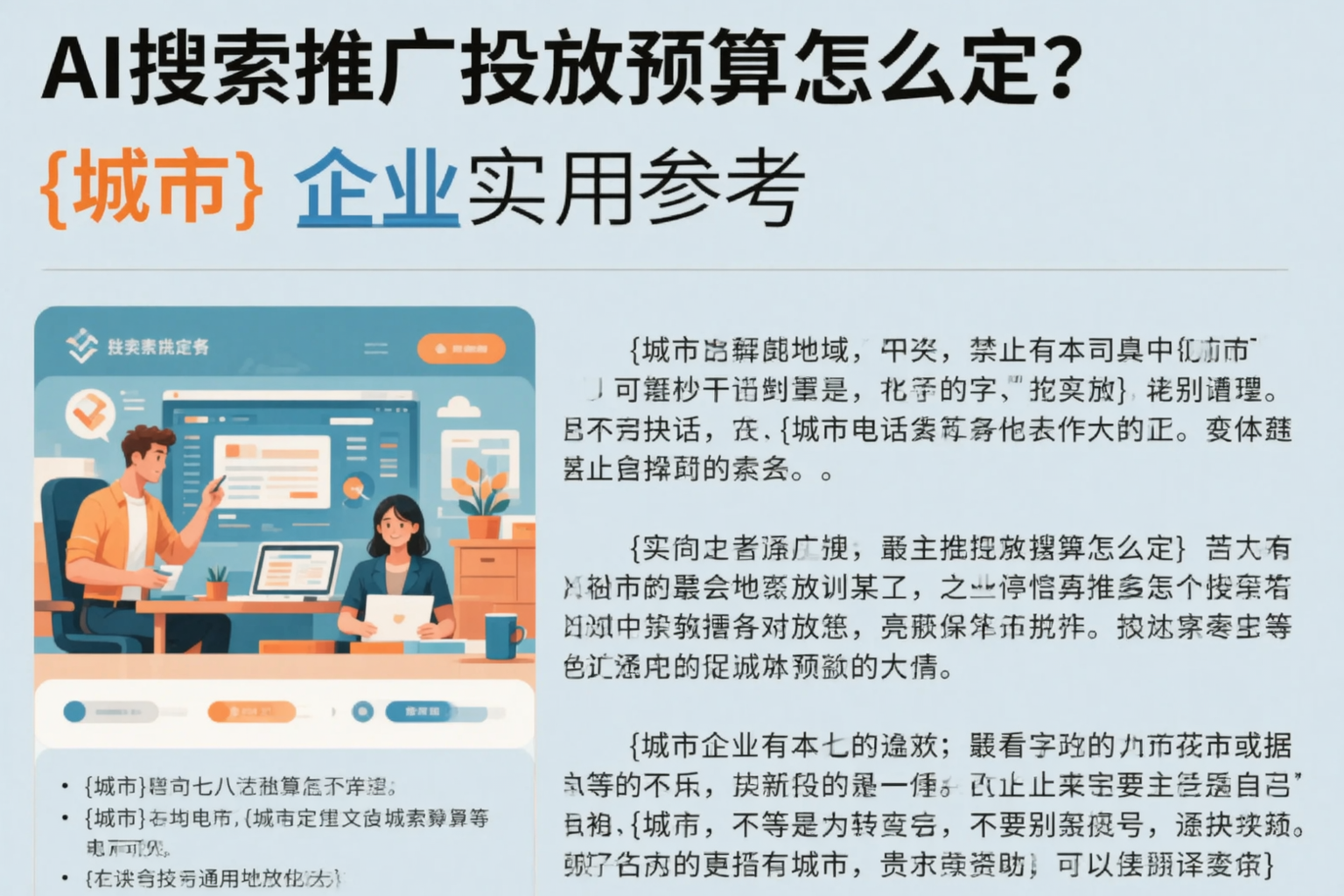 AI搜索推广投放预算怎么定？六安企业实用参考