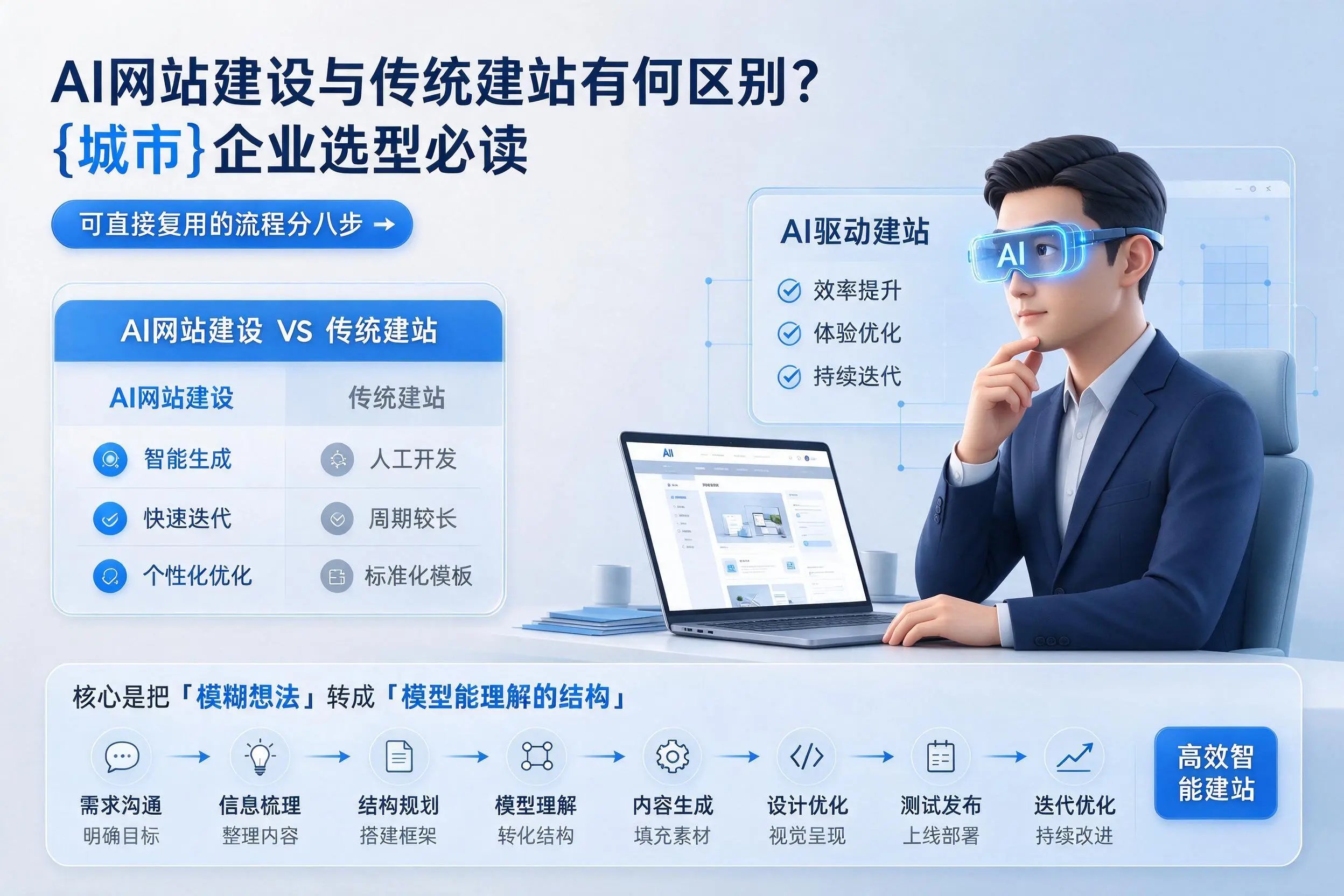AI网站建设与传统建站有何区别？六安企业选型必读