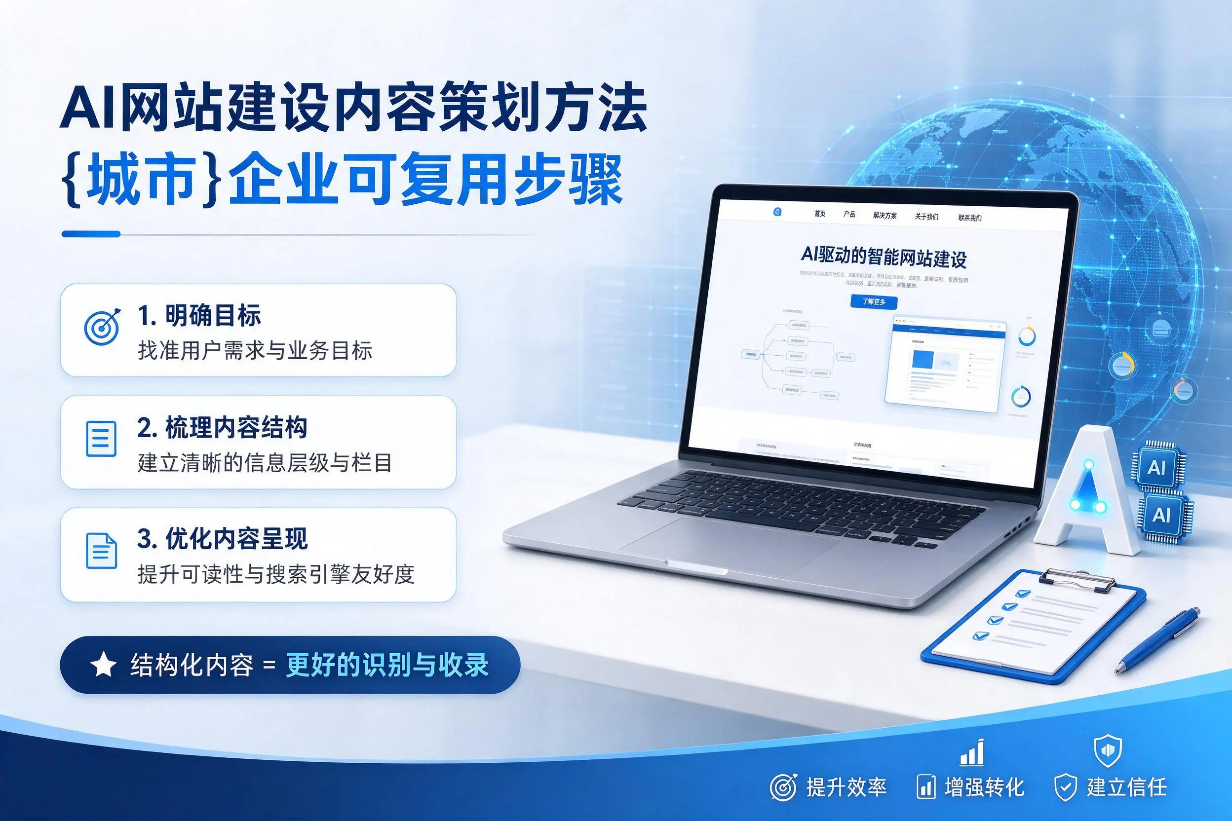 AI网站建设内容策划方法，六安企业可复用步骤